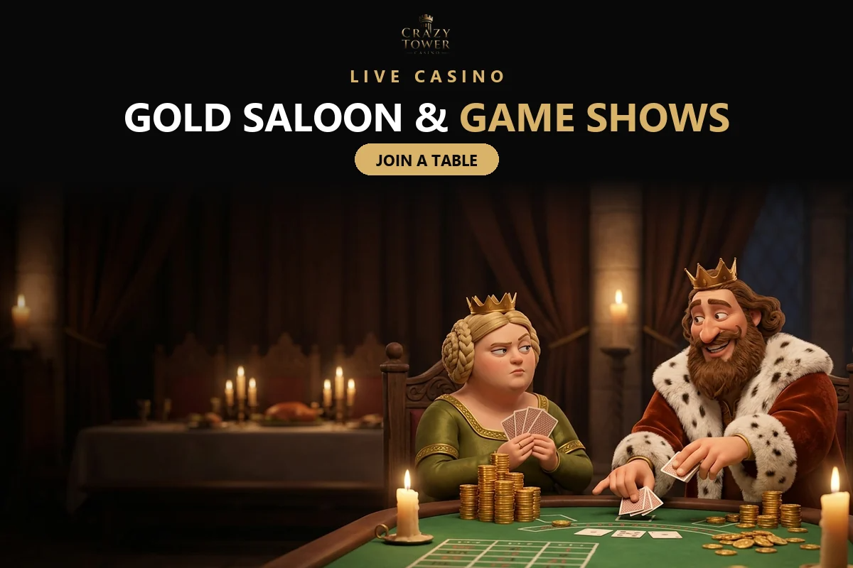 king-and-queen-playing-cards-at-a-green-table-for-the-crazy-tower-live-casino