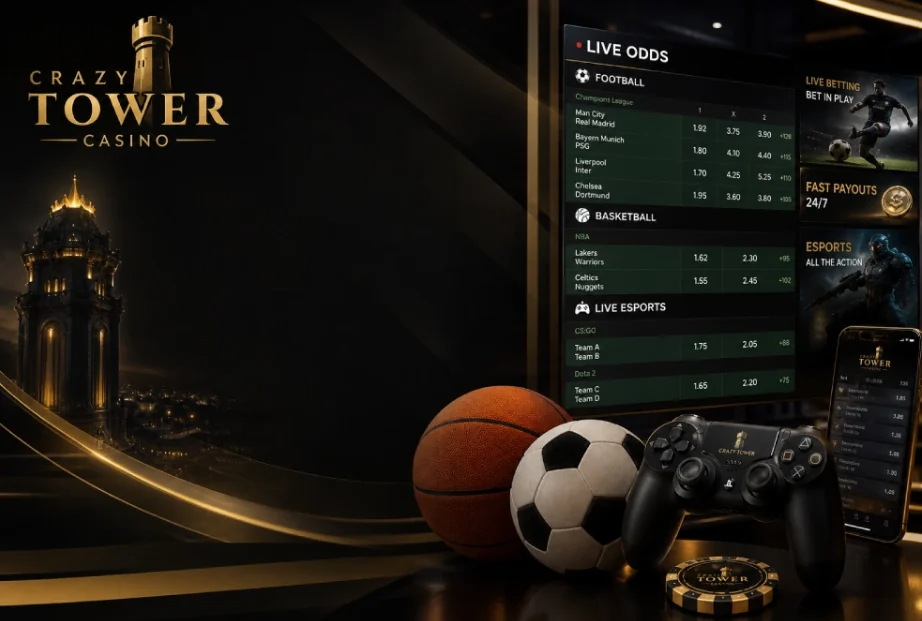 crazy-tower-sports-betting-with-live-odds-on-the-same-account